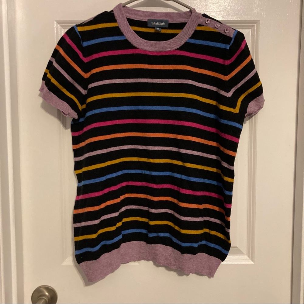 ModCloth Colorful Striped Sweater